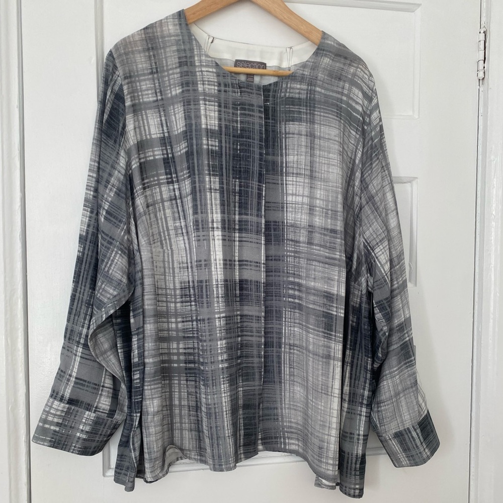 Ulla Popken Lagenlook flowy tunic top blouse